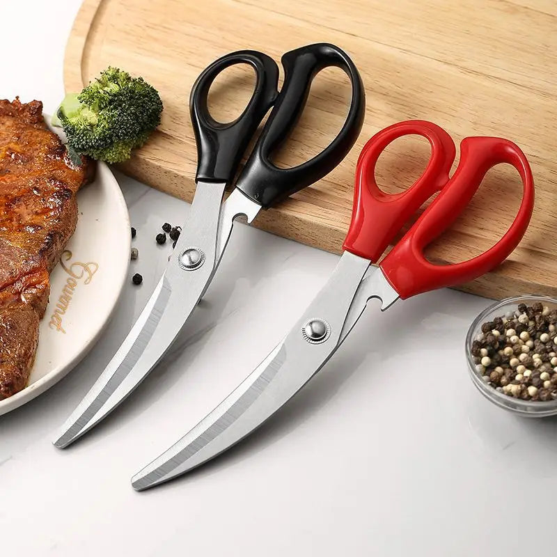 Professional Stainless Steel Kitchen Scissors — Multifunctional