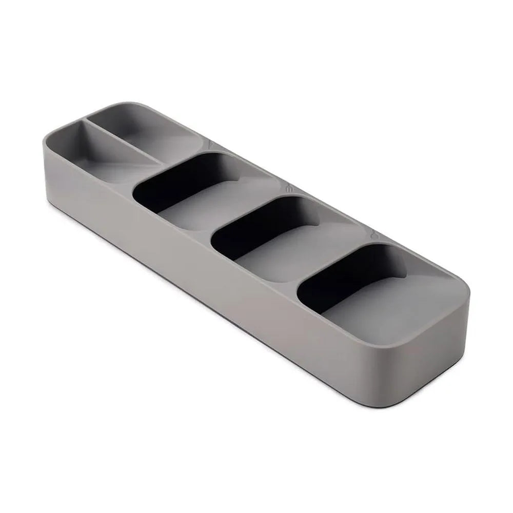 Compact cutlery drawer organizer tray, full view