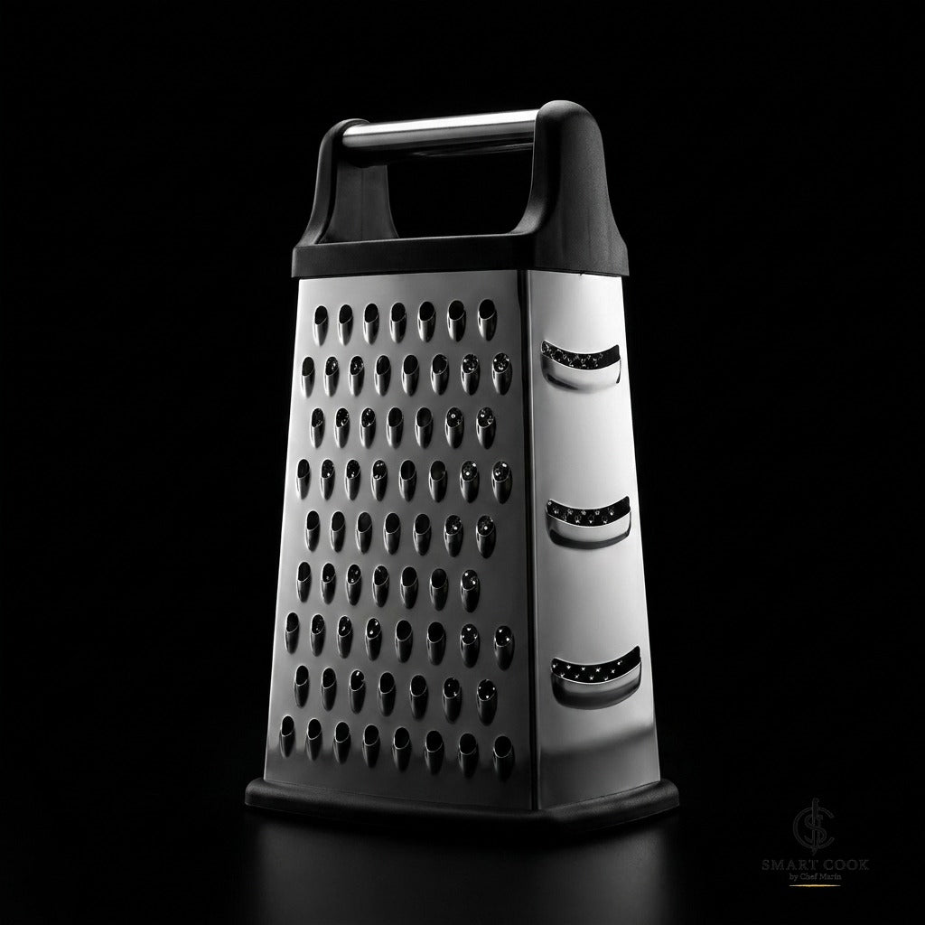 4-Sided Box Grater with Container - Smart Cook by Chef Marín kitchen tool, photo 3 of 6