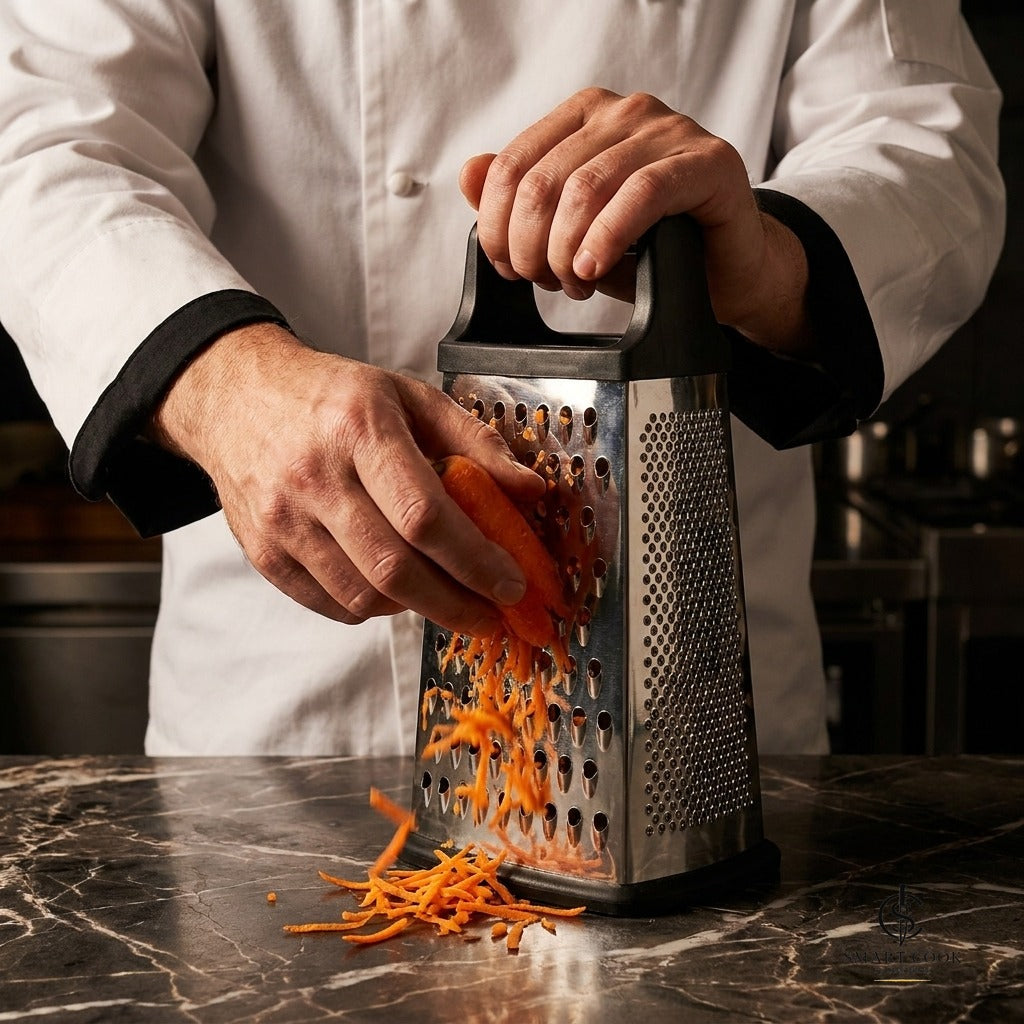 4-Sided Box Grater with Container - Smart Cook by Chef Marín kitchen tool, photo 4 of 6