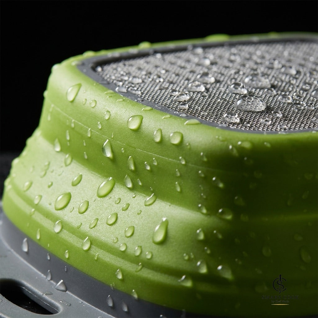 Foldable Silicone Colander - Smart Cook by Chef Marín kitchen tool, photo 2 of 8