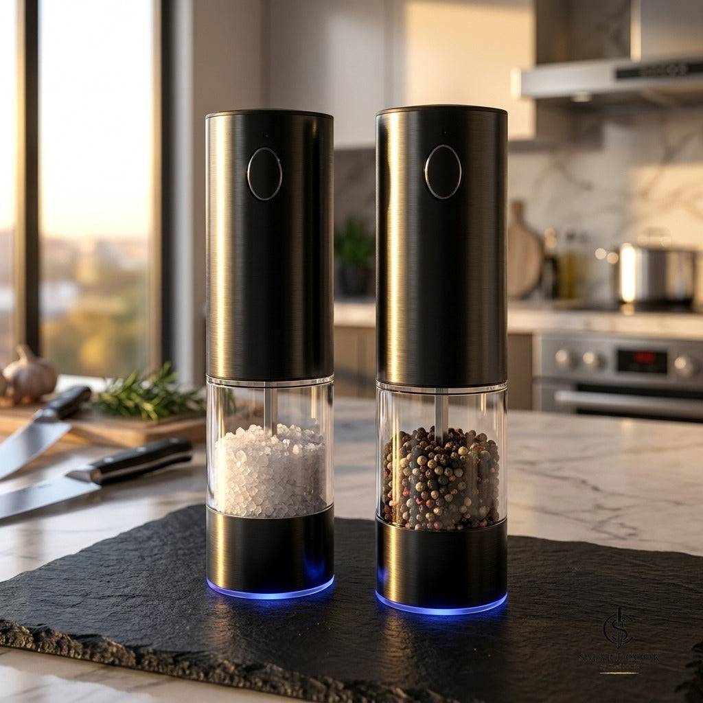 Electric Salt & Pepper Grinder Set - Smart Cook by Chef Marín kitchen tool, photo 2 of 7