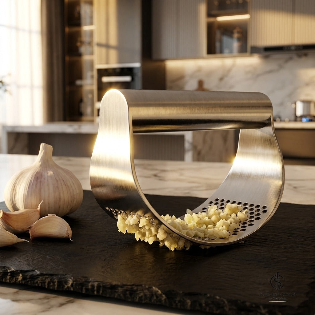 Professional Garlic Press - Smart Cook by Chef Marín kitchen tool, photo 1 of 7