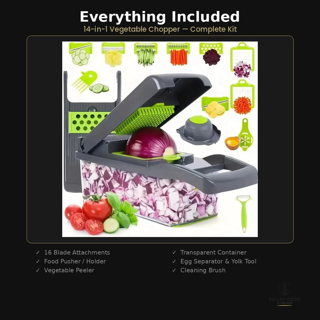 14-in-1 Vegetable Chopper - Smart Cook by Chef Marín kitchen tool, photo 6 of 10