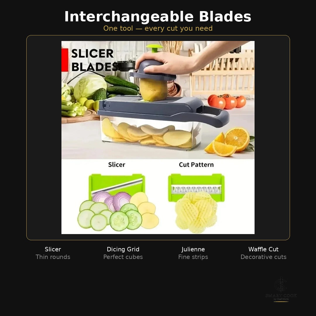 14-in-1 Vegetable Chopper - Smart Cook by Chef Marín kitchen tool, photo 8 of 10